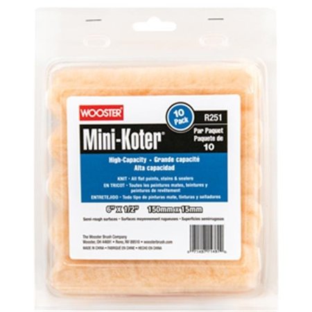 WOOSTER Wooster R251-6 6 x 0.5 in. Mini-Koter High-Capacity Roller; Pack of 10 71497189684